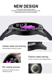 jpantech Smartwatch Orologio Fitness Impermeabile IP68 Donna Uomo GPS Negro - Ilgrandebazar