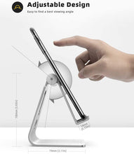 Carica l&#39;immagine nel visualizzatore di Gallery, Lamicall Supporto Telefono Regolabile, Dock Telefono - Universale Supporto Dock per Phone 11 PRO, XS Max, XS, X, XR, 8, 7, 6 Plus, Samsung S10 S9 S8 S7, Huawei, Scrivania, Altri Smartphone - Argento