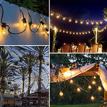 Carica l'immagine nel visualizzatore di Gallery, Catena Luminosa Esterno, TOGAVE 11M Catena Luci Esterni con 30+5 G40 Lampadina Ghirlanda Luci IP44 Impermeabile Filo Lampadine Esterno Decorazione per Giardino,Matrimonio,Festa - Bianco Caldo