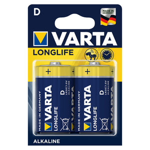 Varta Longlife C LR14 Batterie alcaline, 1.5 Volt, confezione da 4 pile - Ilgrandebazar