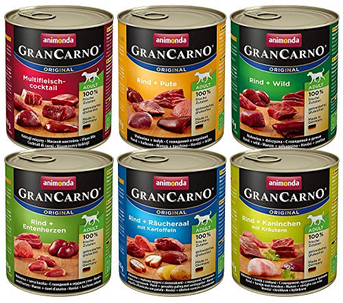 Animonda Gran Carno - Cibo per Cani, Mix 2, 6 x 800 g 6 x 800 g - Ilgrandebazar
