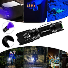 Carica l'immagine nel visualizzatore di Gallery, Torcia Tattica UV 2 in 1, a LED con 500LM, di 395 NM, 4...