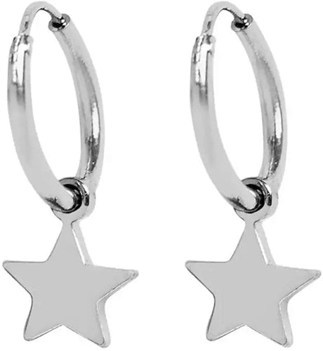 Orecchini a croce in argento, orecchini a croce da donna con chiusura a contrappeso Hippy. Orecchini in argento con piuma, stella, fulmine per uomo e donna.