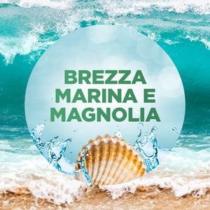 Air Wick Active Fresh Deodorante per Ambienti, Confezione con 1 Diffusore Automatico senza gas, 1 Ricarica alla Fragranza Brezza Marina e Magnolia 228ml, 2 Pile AA, Neutralizza Odori 24/7