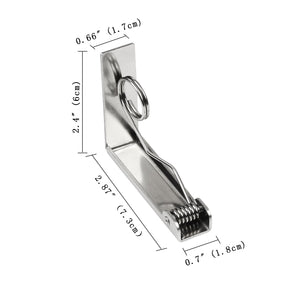 ZoomSky Tovaglia Clips 4 Pezzi Picnic Tovaglietta da Tavolo in Argento