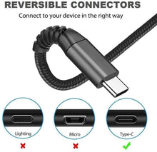 Carica l'immagine nel visualizzatore di Gallery, Cavo USB C, Cavo USB Tipo C [2Pezzi 2M] Caricatore Ricarica Rapida Intrecciato Carica Cavo Caricabatterie per Samsung S20 Fe Plus S21 S8 S9 S10 A50 A70 A41 A51 A71 A42 A52 A20e A21s A12,Xiaomi,OnePlus
