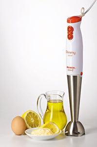 Ariete 881 Pimmy 200 W, Frullatore a Immersione, 200 W, 2 Velocità, Lama in Acciaio inox, Gancio in Gomma in Dotazione, Bianco/Arancione