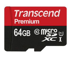 Transcend TS64GUSDU1 Scheda di Memoria MicroSDXC da 64 64 GB, Nero/Antracite - Ilgrandebazar