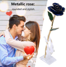 Carica l&#39;immagine nel visualizzatore di Gallery, Gomyhom Rosa PRO, Rosa Eterna Placcata con Oro 24K Fiore Reale, Raccogli Le Rose Mature e Strutturate, Regali per San Valentino, Compleanno, Festa della Mamma, Anniversario, Matrimonio