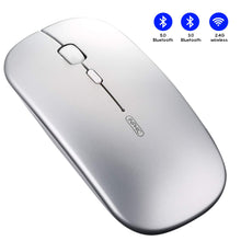 Carica l&#39;immagine nel visualizzatore di Gallery, INPHIC Mouse Bluetooth, Wireless Bluetooth Ricaricabile Argento - B - Ilgrandebazar