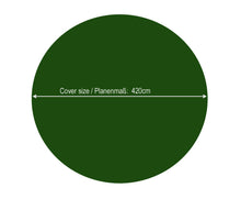Carica l'immagine nel visualizzatore di Gallery, QUICK STAR Copertura invernale per piscina Rotonda 180g / Ø 350-366cm, Verde - Ilgrandebazar