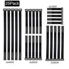 Carica l&#39;immagine nel visualizzatore di Gallery, Fascette Velcro,Fascette Cavi, 25pcs fascette per cavi riutilizzabili... - Ilgrandebazar