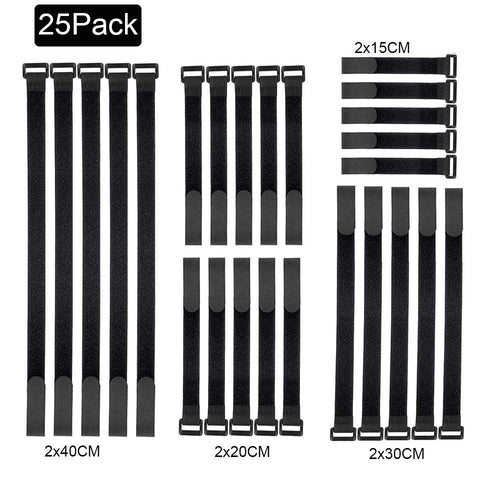 Fascette Velcro,Fascette Cavi, 25pcs fascette per cavi riutilizzabili... - Ilgrandebazar