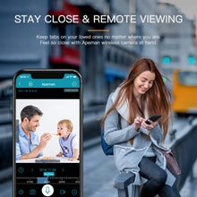Carica l&#39;immagine nel visualizzatore di Gallery, Apeman 1080P Telecamera Wi-Fi Interno ,Videocamera Sorveglianza XT-ID73-DE - Ilgrandebazar