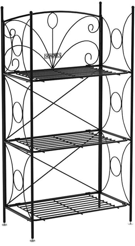 SONGMICS Portafiori 3 Ripiani Decorativa in Ferro Verniciato Fioriere per... - Ilgrandebazar
