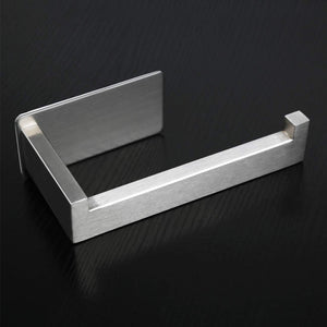 Hausprofi Porta Carta Igienica in Acciaio Inox - Argento Spazzolato - Ilgrandebazar