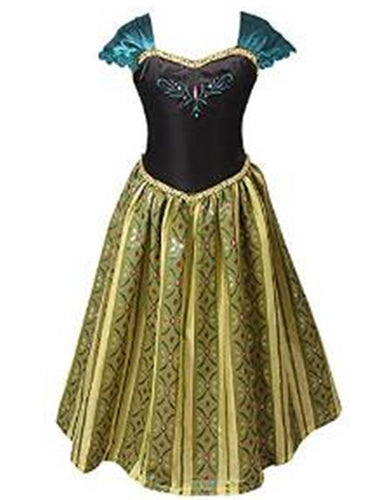 ELSA & ANNA® Ragazze Principessa Abiti Partito Vestito Costume IT-FBA-ANNA1... - Ilgrandebazar