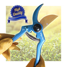 Carica l&#39;immagine nel visualizzatore di Gallery, Cesoie Potatura Professionali Novità 2019 Taglia Unica, Blu Anodizzato - Ilgrandebazar