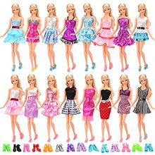 Carica l&#39;immagine nel visualizzatore di Gallery, Miunana 22 Pezzi = 12 PCS Abiti Vestiti Alla Moda Fashion + 10 Multicolore - Ilgrandebazar