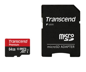 Transcend TS64GUSDU1 Scheda di Memoria MicroSDXC da 64 64 GB, Nero/Antracite - Ilgrandebazar