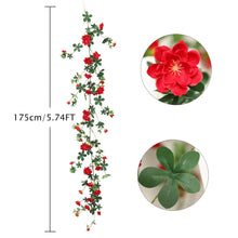 Carica l&#39;immagine nel visualizzatore di Gallery, JUSTOYOU Rose Murraya paniculata Ghirlanda Finto Paniculata- Red - Ilgrandebazar