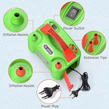 Carica l&#39;immagine nel visualizzatore di Gallery, Dr.meter Pompa Elettrica, Elettronica di Gonfiaggio Verde + Arancione - Ilgrandebazar