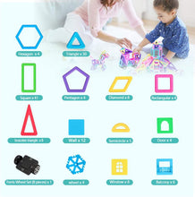 Carica l'immagine nel visualizzatore di Gallery, infinitoo Blocchi Costruzioni Magnetiche 146 Pezzi Puzzle Costruzioni Magnetiche Kit di Blocchi Magnetici per Sviluppare l'Intelligenza e la Memoria di Bambini