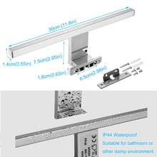 Carica l&#39;immagine nel visualizzatore di Gallery, Lampada da Specchio a LED per Bagno 5W 30cm 400LM Azhien,Bianco Neutra 4000K... - Ilgrandebazar