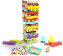Carica l'immagine nel visualizzatore di Gallery, Nene Toys - Torre Magica Colorata in Legno con Animali – Gioco Educativo da Tavolo per Bambini - Gioco Didattico 4 in 1 per Bambini da 3 a 9 anni – Giocattolo Ideale come Regalo per Genitori e Figli