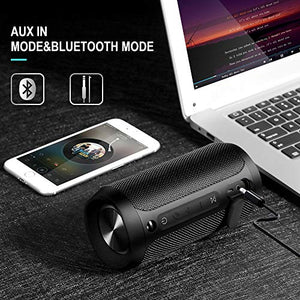 Cassa Bluetooth, COOCHEER Altoparlante Bluetooth Portatili 24W con Luce Nero - Ilgrandebazar