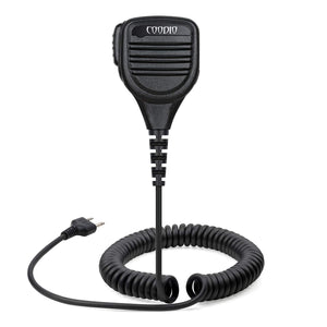 COODIO 2-Pin Superiore Microfono a IP54 Impermeabile Altoparlante - Ilgrandebazar