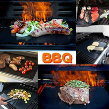 Carica l'immagine nel visualizzatore di Gallery, Tappetini da Barbecue accessori barbecue Mat Resistenti a Temperatura Alta Adatti per Griglia a Gas Carbone Forno e Griglia Elettrica