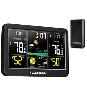 FLOUREON Stazione Meteorologica Automatica Digitale Wireless Meteo... - Ilgrandebazar