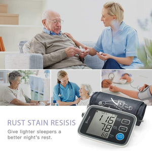 HYLOGY Misuratore Pressione da Braccio Digitale, Sfigmomanometro da Braccio Pressione Arteriosa, Grande Schermo LCD, 2 * 90 Posizioni di Memoria (grigio) (GRIGIO)
