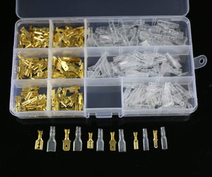 240 Pezzi 2.8mm 4.8mm 6.3mm Terminale a Crimpare Maschio Femmina... - Ilgrandebazar