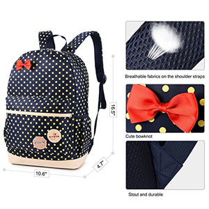 VBIGER Impermeabile Zaino Scuola Elementare per Ragazza (Blu) Blu