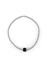 Carica l&#39;immagine nel visualizzatore di Gallery, Su Coccu - Bracciale tradizionale sardo, amuleto. Argento925 (Nero)