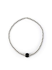 Su Coccu - Bracciale tradizionale sardo, amuleto. Argento925 (Nero)
