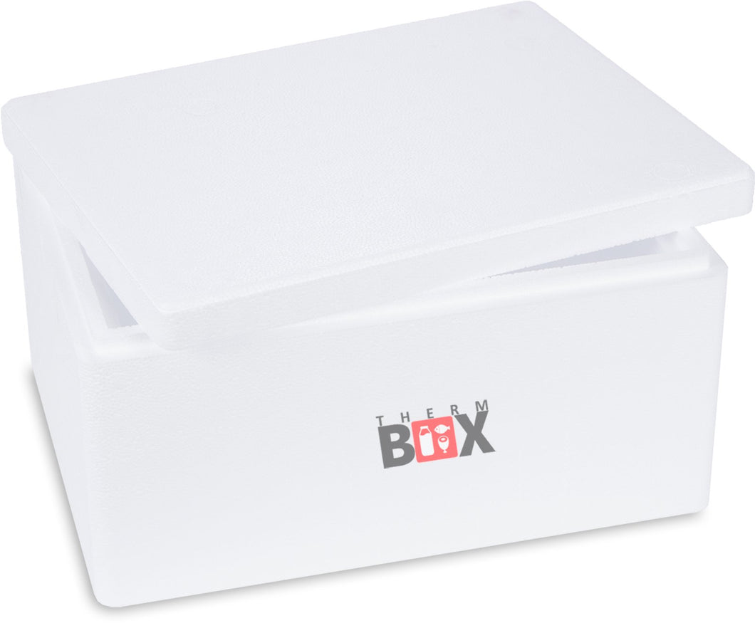 Scatola termoisolante in polistirolo, da 40 x 30 x 21 cm e 12,24 litri - Ilgrandebazar