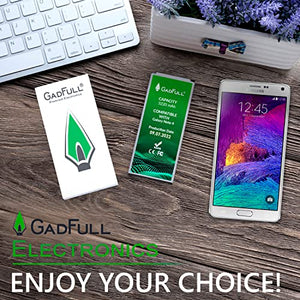 GadFull Batteria compatibile con Samsung Galaxy Note 4 | Corrisponde al EB-BN910BBE originale| Compatibile con SM-N910F|SM-N910U|SM-N910C|SM-N910H|SM-N910A