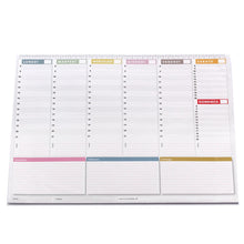 Carica l&#39;immagine nel visualizzatore di Gallery, Planner settimanale da scrivania 42x30 - agenda 450x320, stampa a colori