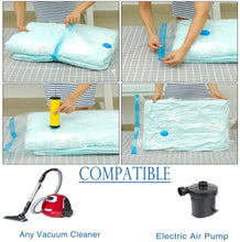 Carica l'immagine nel visualizzatore di Gallery, GQC Sacchetti Sottovuoto Salvaspazio Riutilizzabili, per Abiti,Cappotti,Piumoni,Coperte,Lenzuola,Vestiti,Cuscini… (2PCS(100 * 70CM) 2PCS(80 * 60CM) 4PCS(70 * 50CM))