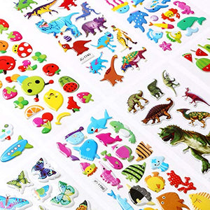 Vicloon Adesivi per Bambini 500+ 3D, Puffy 22pcs Multicolore
