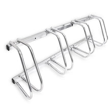 Parcheggio Per Bici RELAXDAYS - Supporto Per 4 Biciclette, Acciaio Cromato - Montaggio A Terra O A Parete - Foto 3