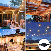 Carica l'immagine nel visualizzatore di Gallery, ZOTOYI LED Catena Luminosa Esterno, 15M Catena Luci Stringa Giardino IP65 Impermeabile con 25+2 G40 Lampadine, Luci da Esterno e Interno per Natale Matrimonio Partito, Bianco Caldo