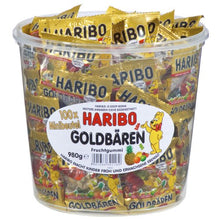 Carica l&#39;immagine nel visualizzatore di Gallery, Haribo orsetti d&#39;oro (Goldbären) - box, 100 mini bustine