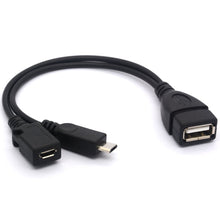 Carica l&#39;immagine nel visualizzatore di Gallery, Micro USB Cavo Splitter OTG Enhancer Power 2.0 A Femmina a Micro... - Ilgrandebazar