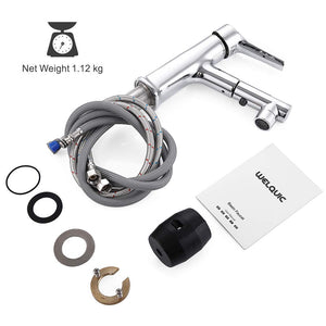WELQUIC Rubinetto Bagno Lavabo con Doccetta Estraibile 360°, Girevole... - Ilgrandebazar