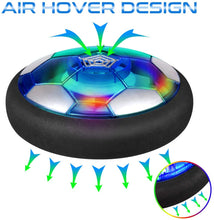 Carica l'immagine nel visualizzatore di Gallery, SUNNOW Air Hover Calcio - Pallone da Calcio Ricaricabile Air Hover Calcio Sportivo per Bambini con Paracolpi in Bchiuma e Potenti Luci a LED Giocattoli Sportivi per Bambini Natale Regalo (Blu)
