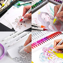Carica l'immagine nel visualizzatore di Gallery, HebyTinco 72 Colori Pennarelli a Doppia Punta, Acquarelli con...